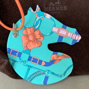 Hermes Tatersale Horse Pendant Necklace